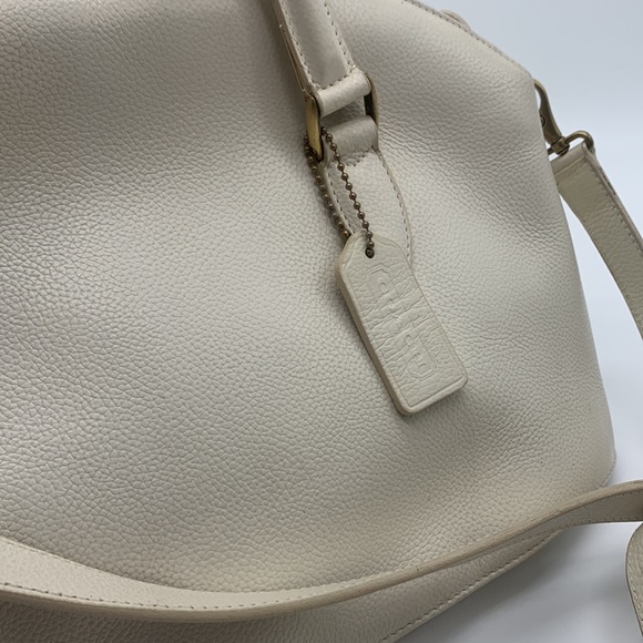Vintage Coach Classic White Leather Bag - Picture 7 of 16